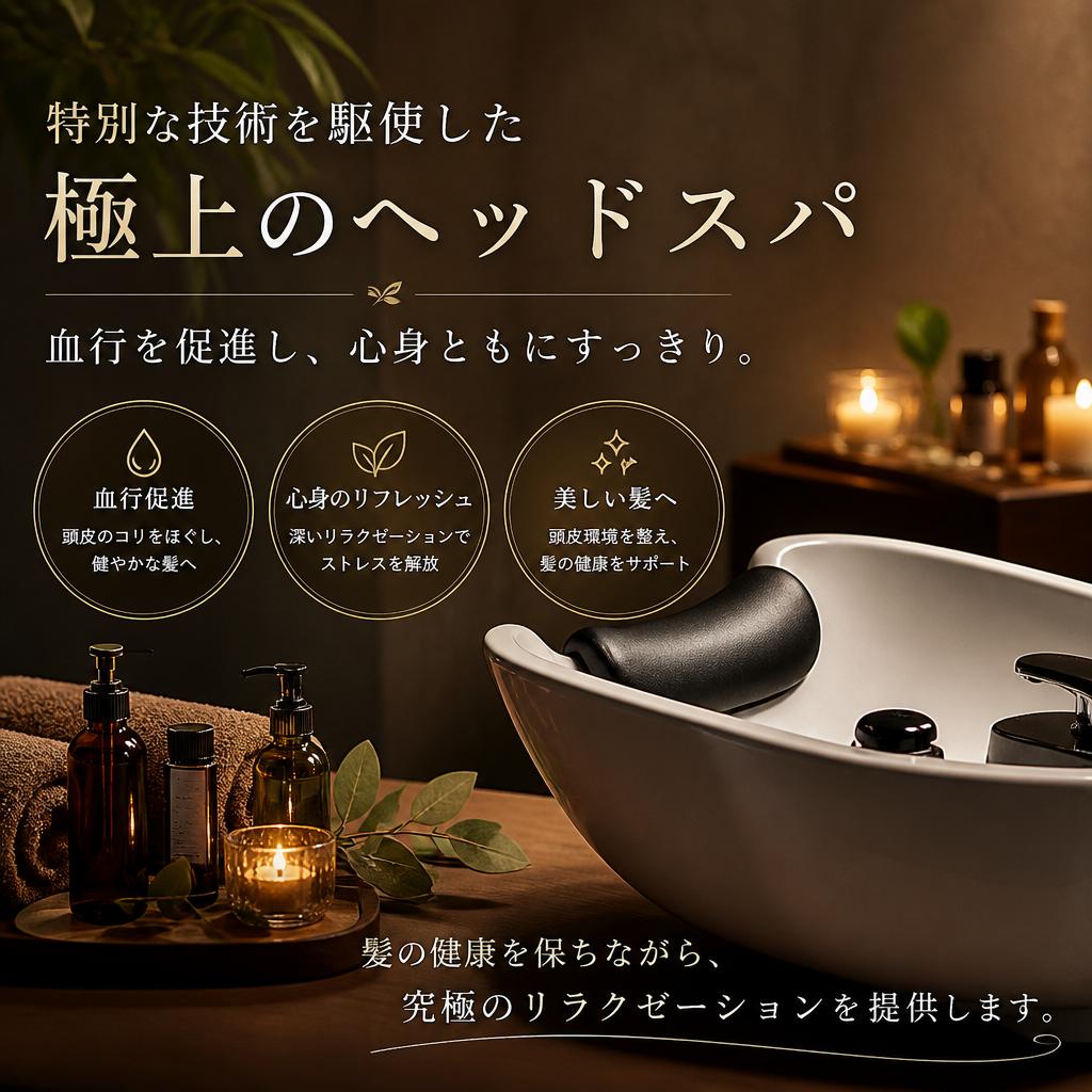 極上ヘッドスパでリフレッシュ